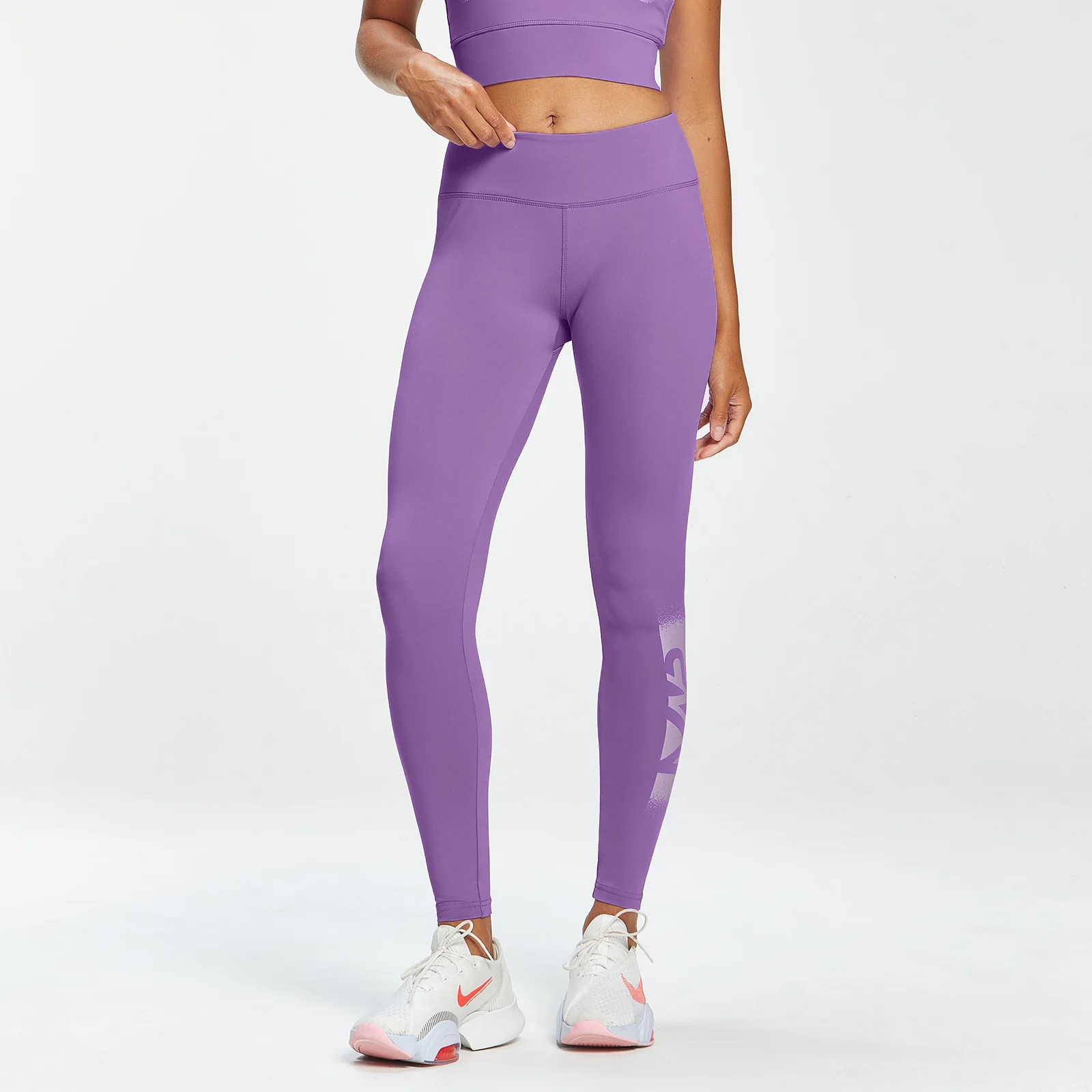 MP Graffiti Graphic Training Leggings för kvinnor - Mörklila - XXS Bild 1