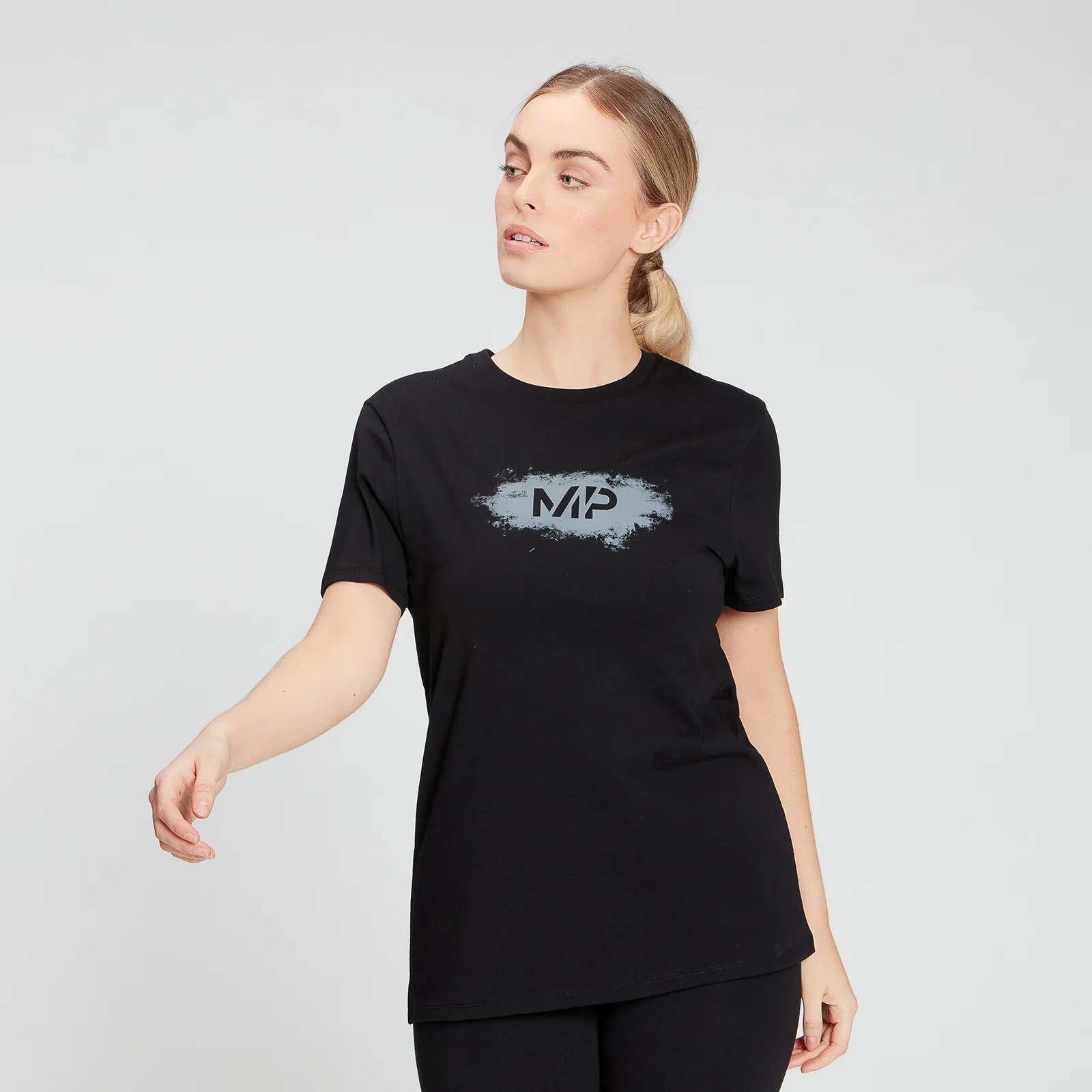 MP Women's Chalk Graphic T-Shirt - Black - XXS Bild 1