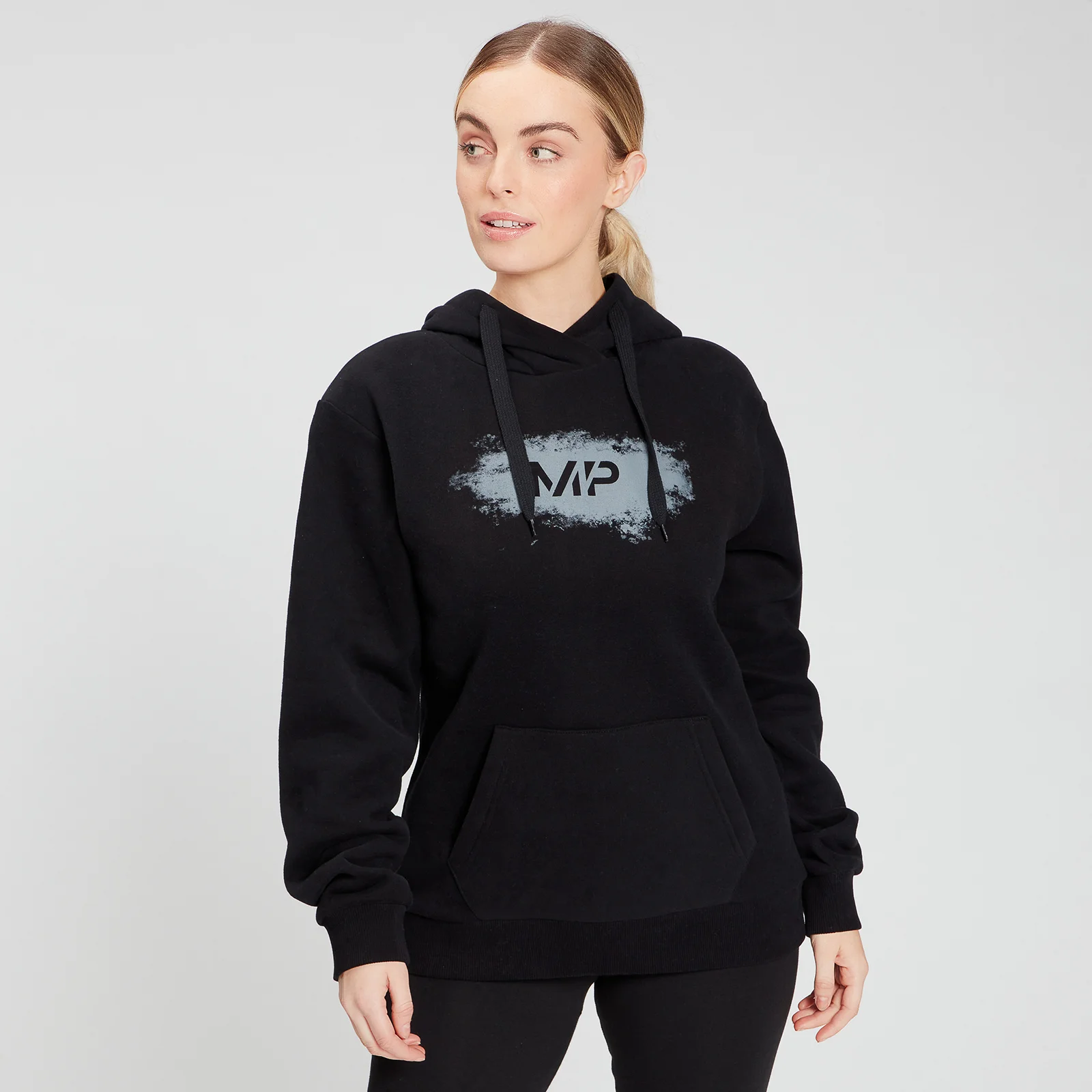 MP Women's Chalk Graphic Hoodie - Black - XXS Bild 1