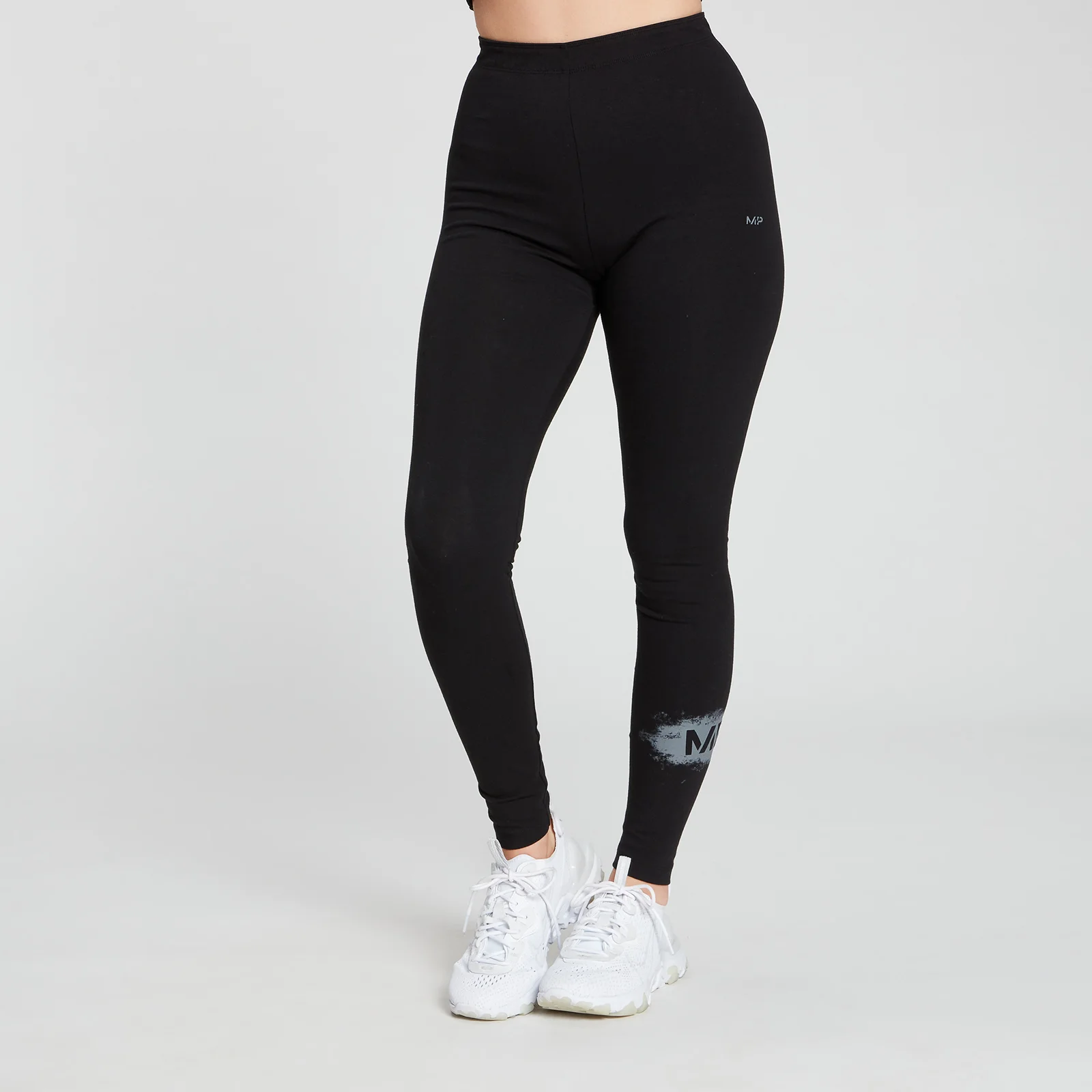 MP Women's Chalk Graphic Leggings - Black - XXS Bild 1
