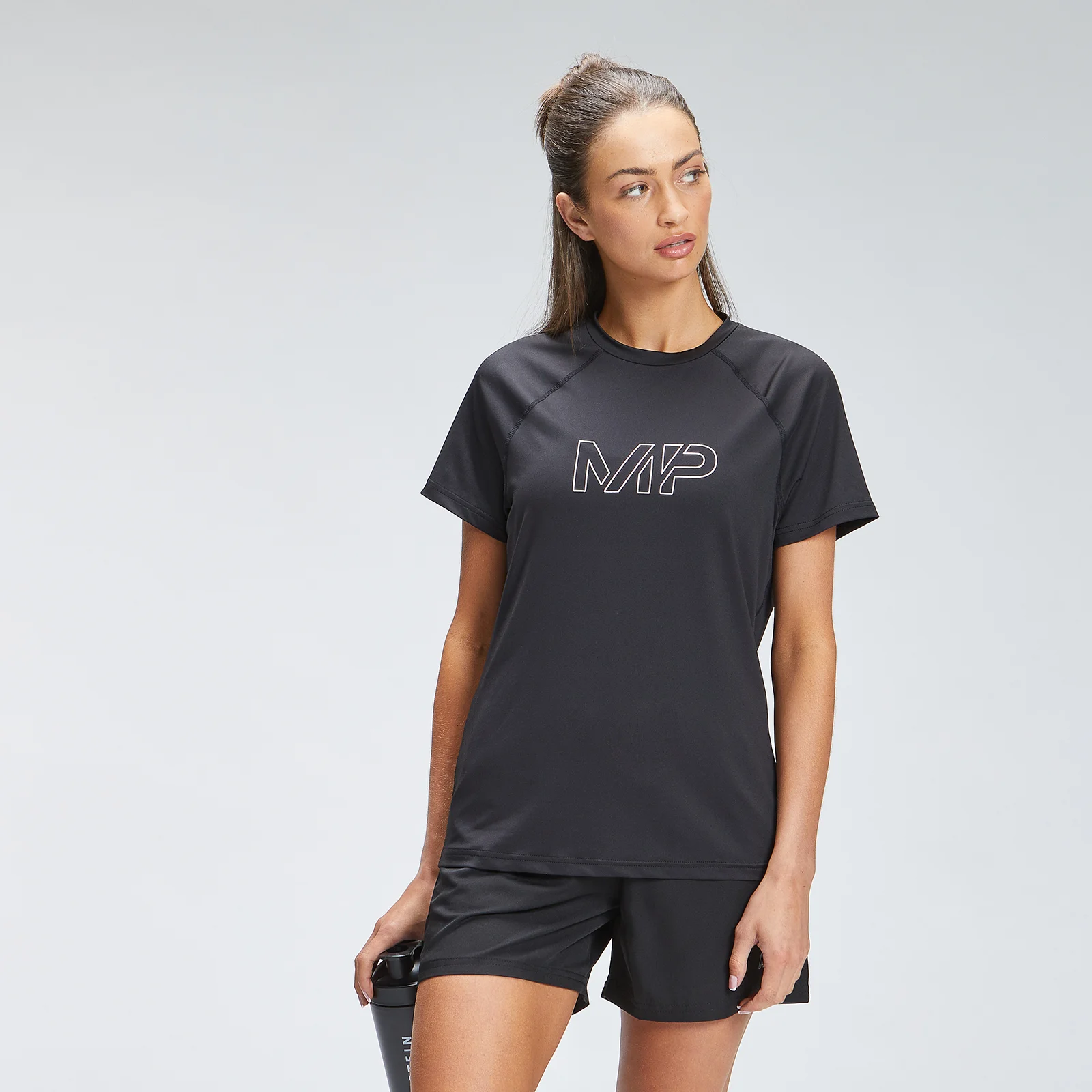 MP Women's Repeat Mark Graphic Training T-Shirt - Black - XXS Bild 1