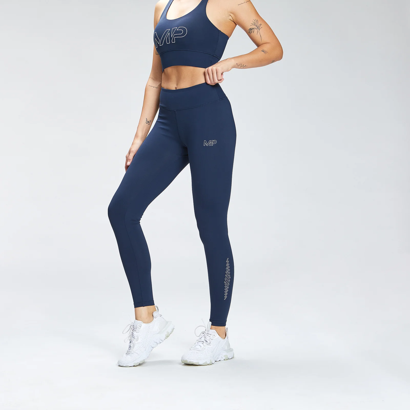 MP Women's Repeat Mark Graphic Training Leggings – Blå - XXS Bild 1