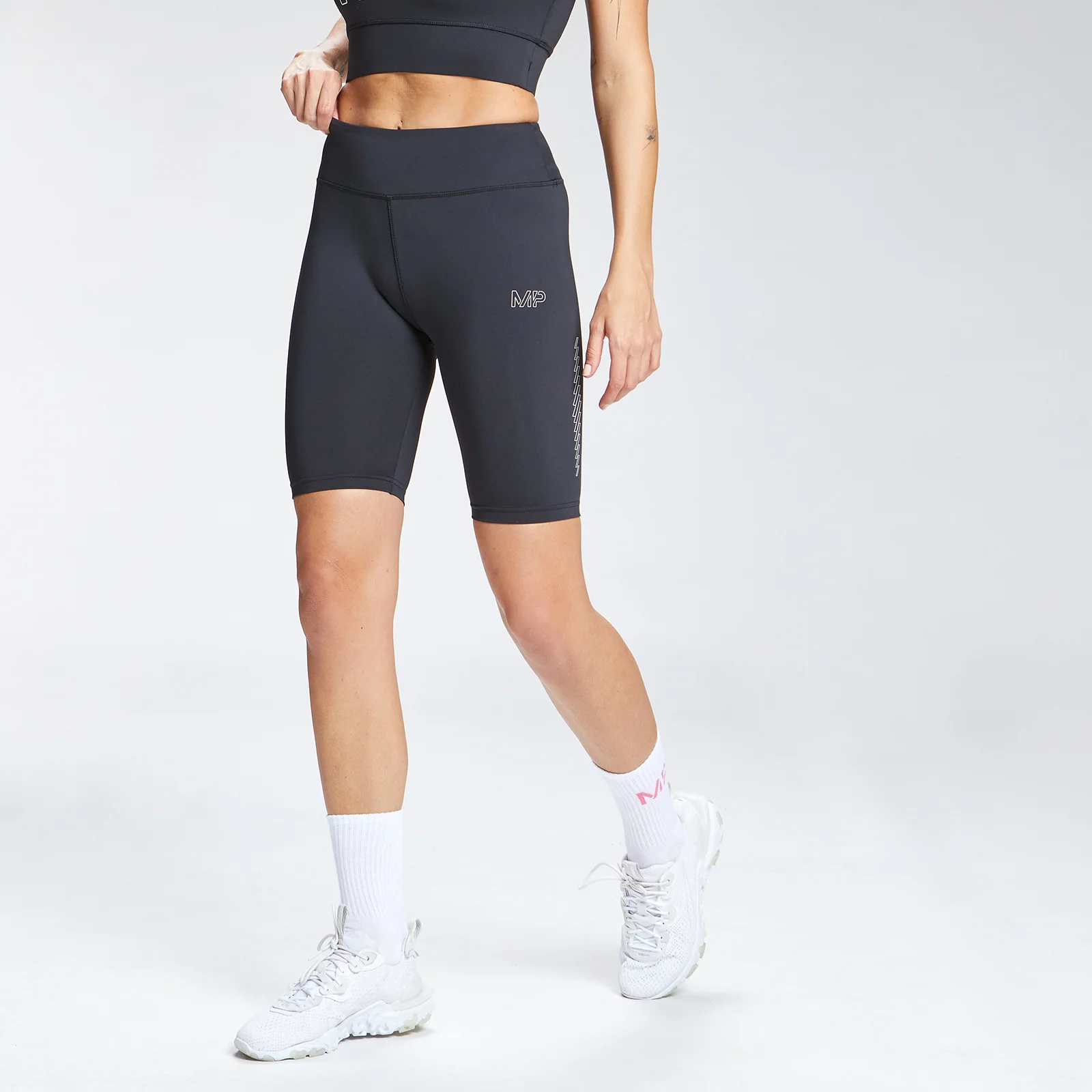 MP Women's Repeat Mark Graphic Training Cycling Shorts – Svart - XXS Bild 1