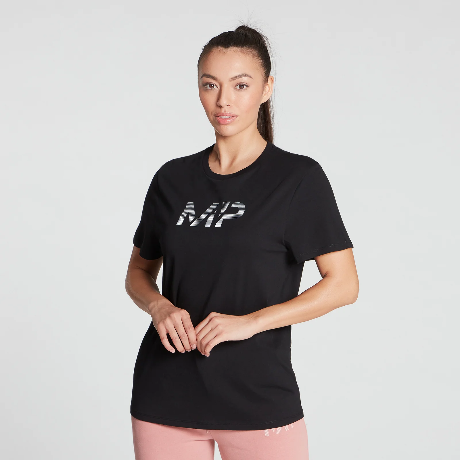 MP Women's Gradient Line Graphic T-Shirt - Black - XXS Bild 1