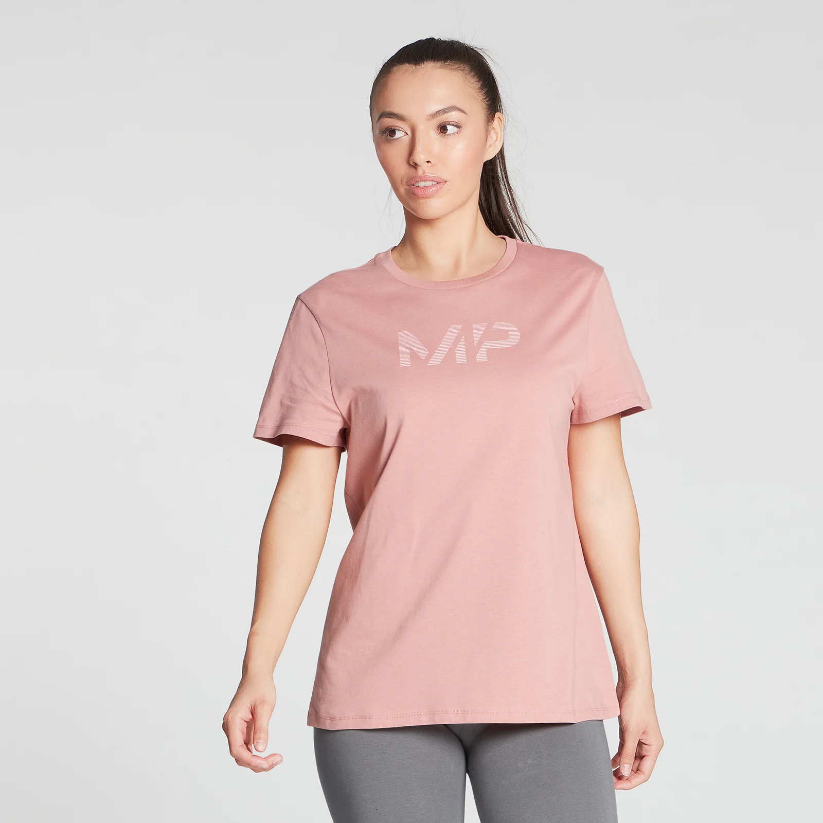 MP Women's Gradient Line Graphic T-Shirt - Washed Pink - XXS Bild 1