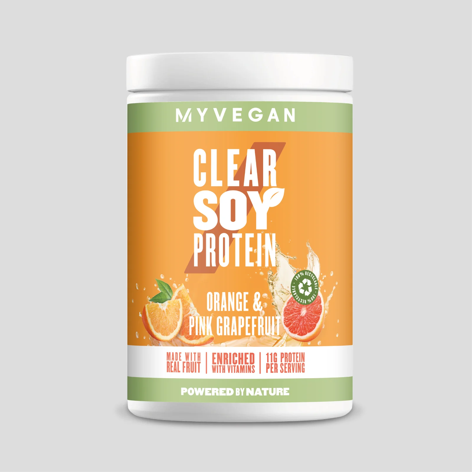 Clear Sojaprotein - 20servings - Orange and Pink Grapefruit Bild 1
