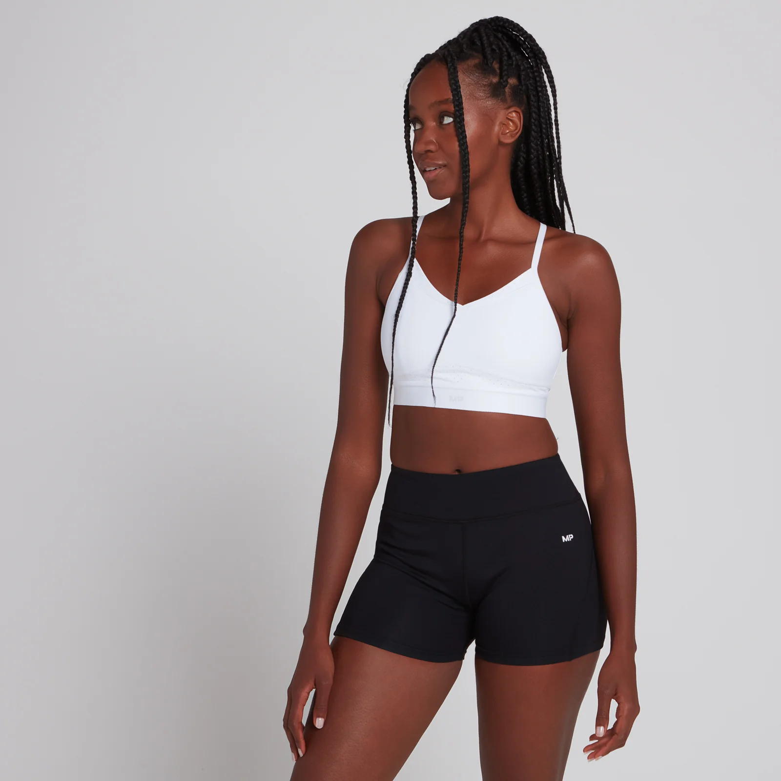 MP Women's Power Ultra Strappy Sports Bra - White - XXS Bild 1