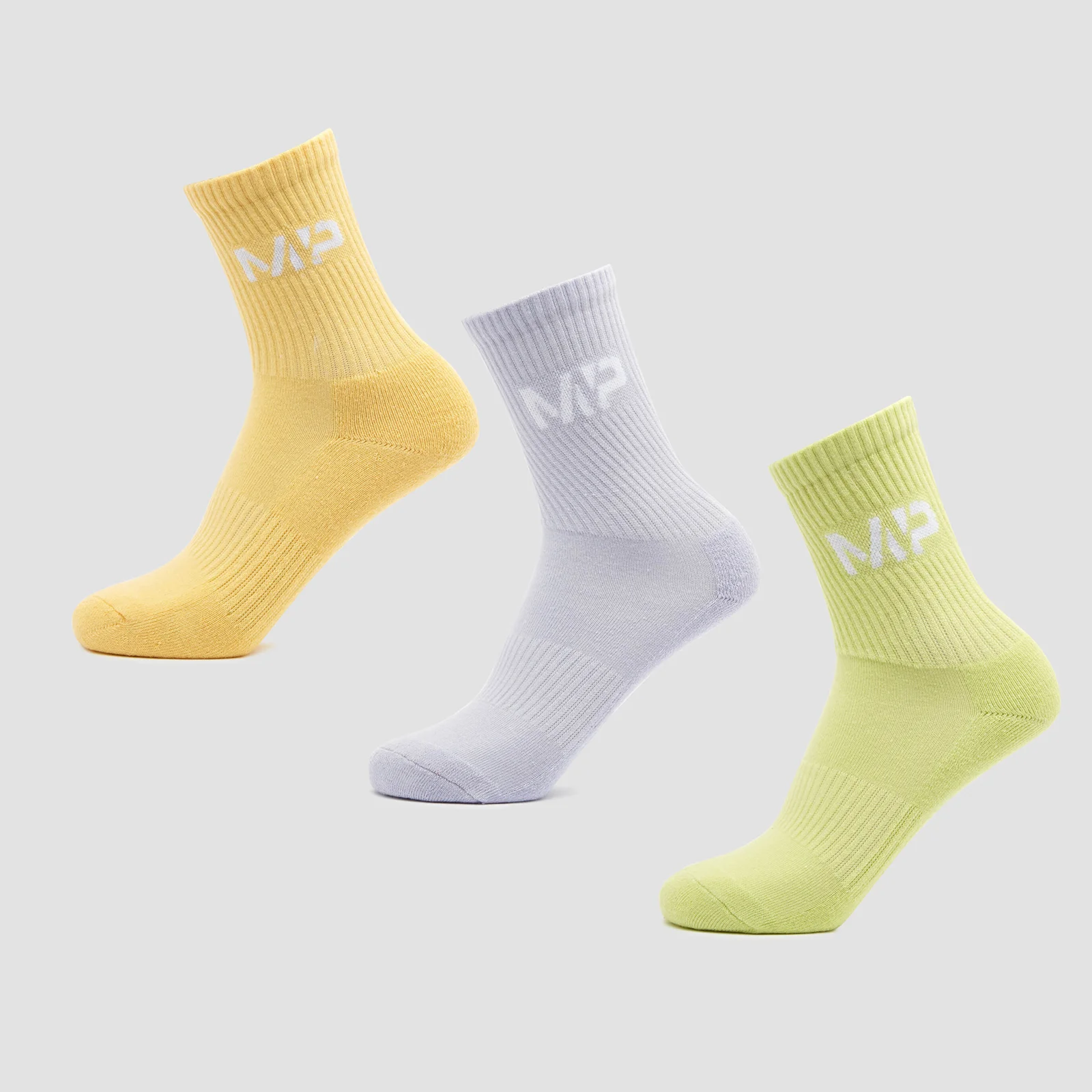 MP Women's Neon Brights Crew Socks (3 Pack) Butterfly/Banana/Lavender - UK 3-6 Bild 1