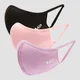 MP Curve Mask (3-pack) – Svart/Rosa/Lila