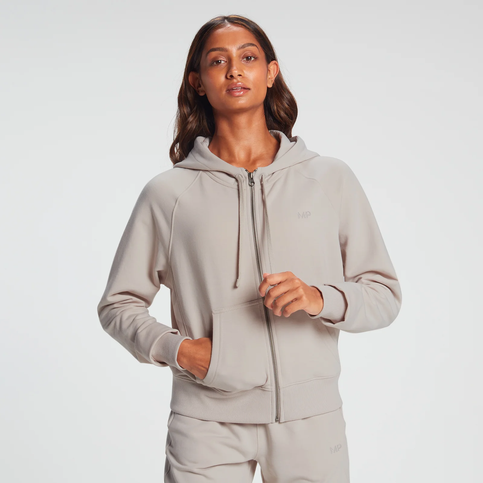MP Rest Day Zip Through Hoodie för kvinnor - Grå - XXS Bild 1