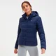 MP Women's Outerwear Lightweight Hooded Packable Puffer Jacket – Marinblå
