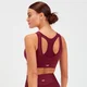 MP Women's Sculpt Laser Cut Sports Bra – Vinröd