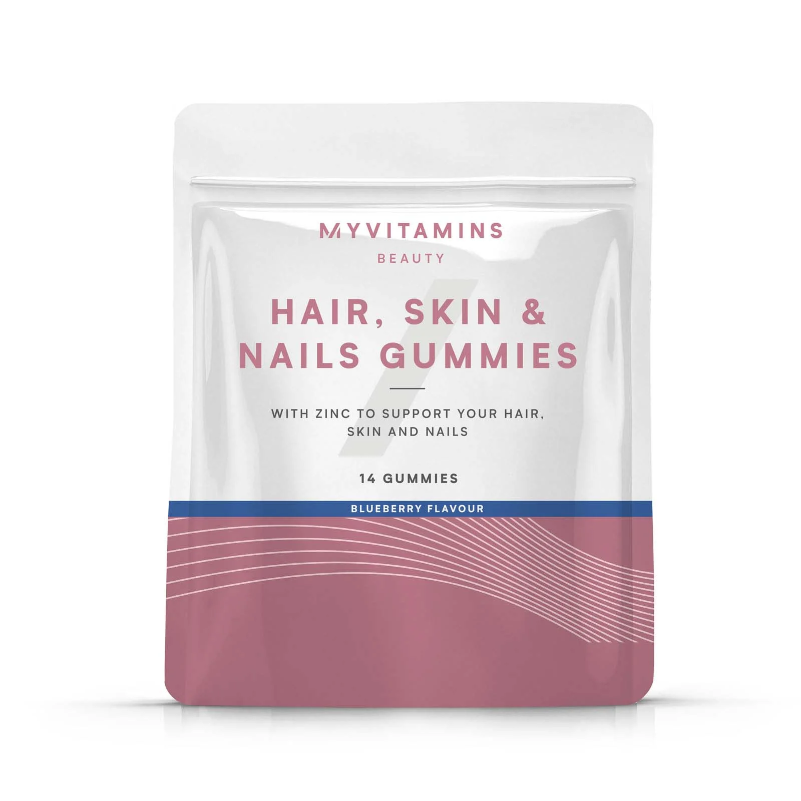 Myvitamins Hair Skin and Nails Gummies (Sample) - 14gummies - Ny - Blueberry Bild 1