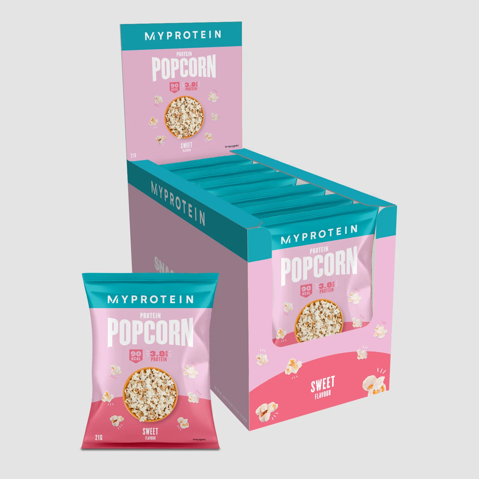 Protein Popcorn - 6 x 21g - Sweet Bild 1