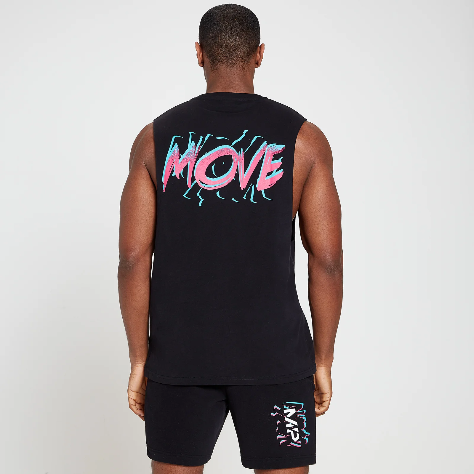 Camiseta sin mangas con sisas caídas Retro Move para hombre de MP - Negro - XXS Bild 1