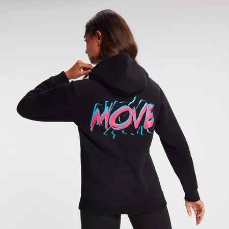 Sudadera con capucha Retro Move para mujer de MP - Negro