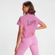 Top corto de manga corta Retro Lift para mujer de MP - Rosa