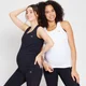 MP Women's Power Maternity Vest Multipack – Svart/vit