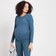 MP Women's Power Maternity Long Sleeve Top – Ljusblå