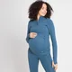 MP Women's Power Maternity 1/4 Zip – Ljusblå
