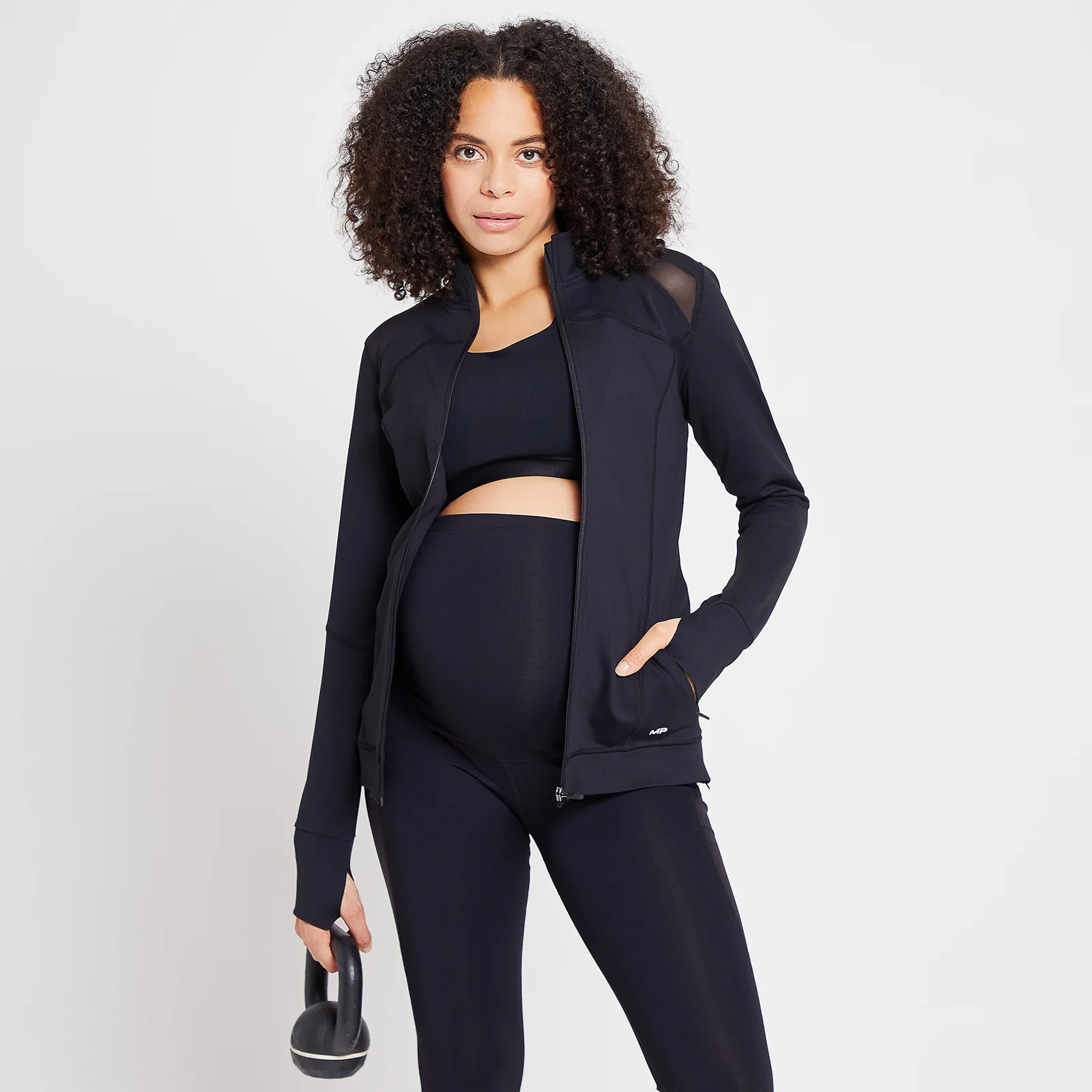 MP Women's Power Maternity Jacket – Svart - XXS Bild 1