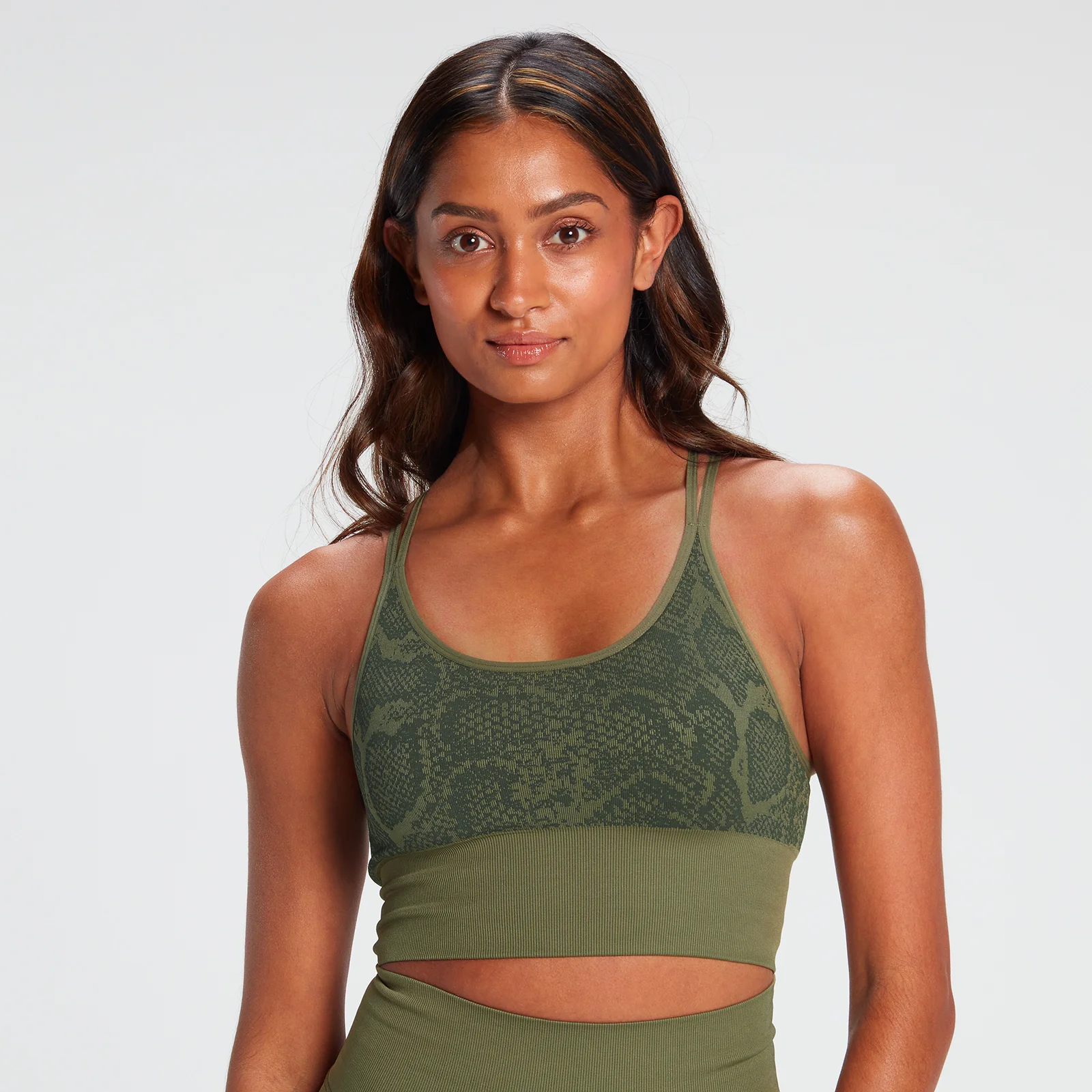MP Snake Seamless Sports Bra - Green - XS Bild 1