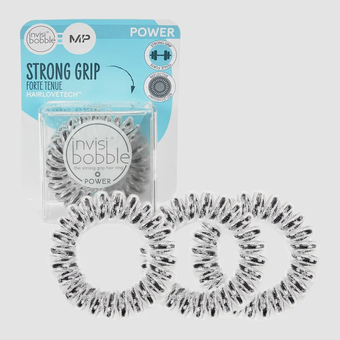 MP X Invisibobble® Power Reflective – Svart – 3-PACK