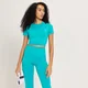 MP Women's Shape Seamless Crop Top – Lagoon