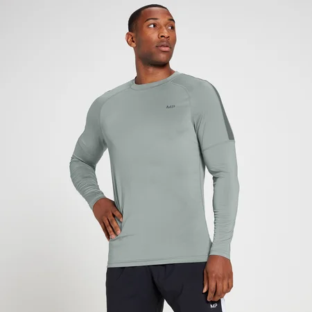 MP Men's Tempo Long Sleeve Top – Grå