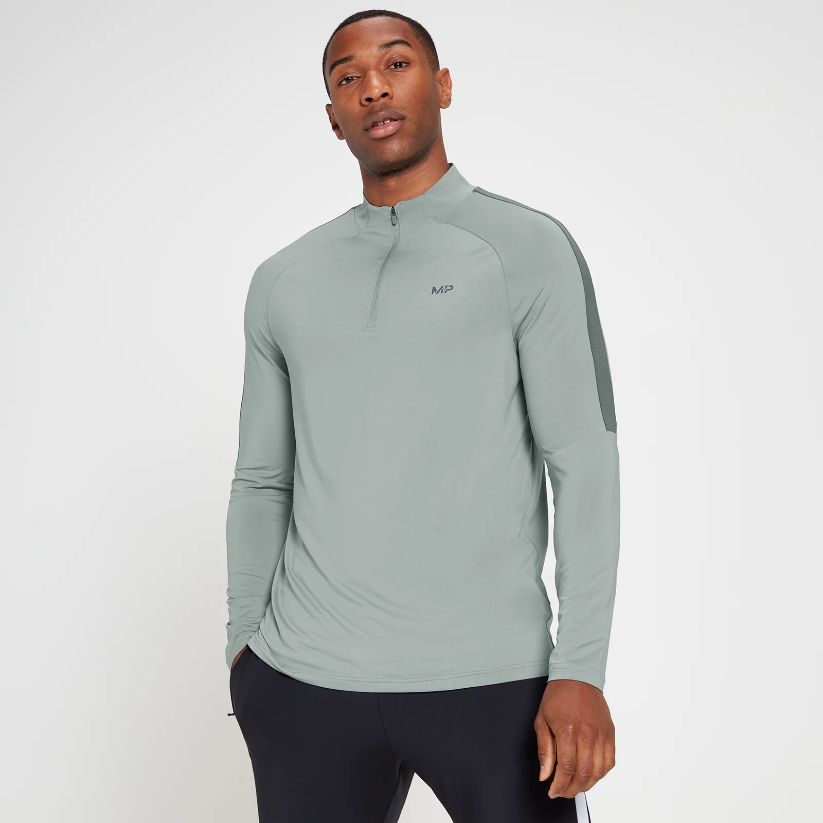 MP Men's Tempo 1/4 Zip Top – Grå - XXS Bild 1