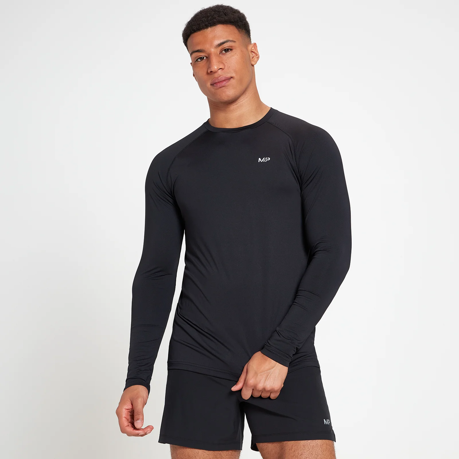 MP Men's Velocity Long Sleeve Top – Svart - XXS Bild 1