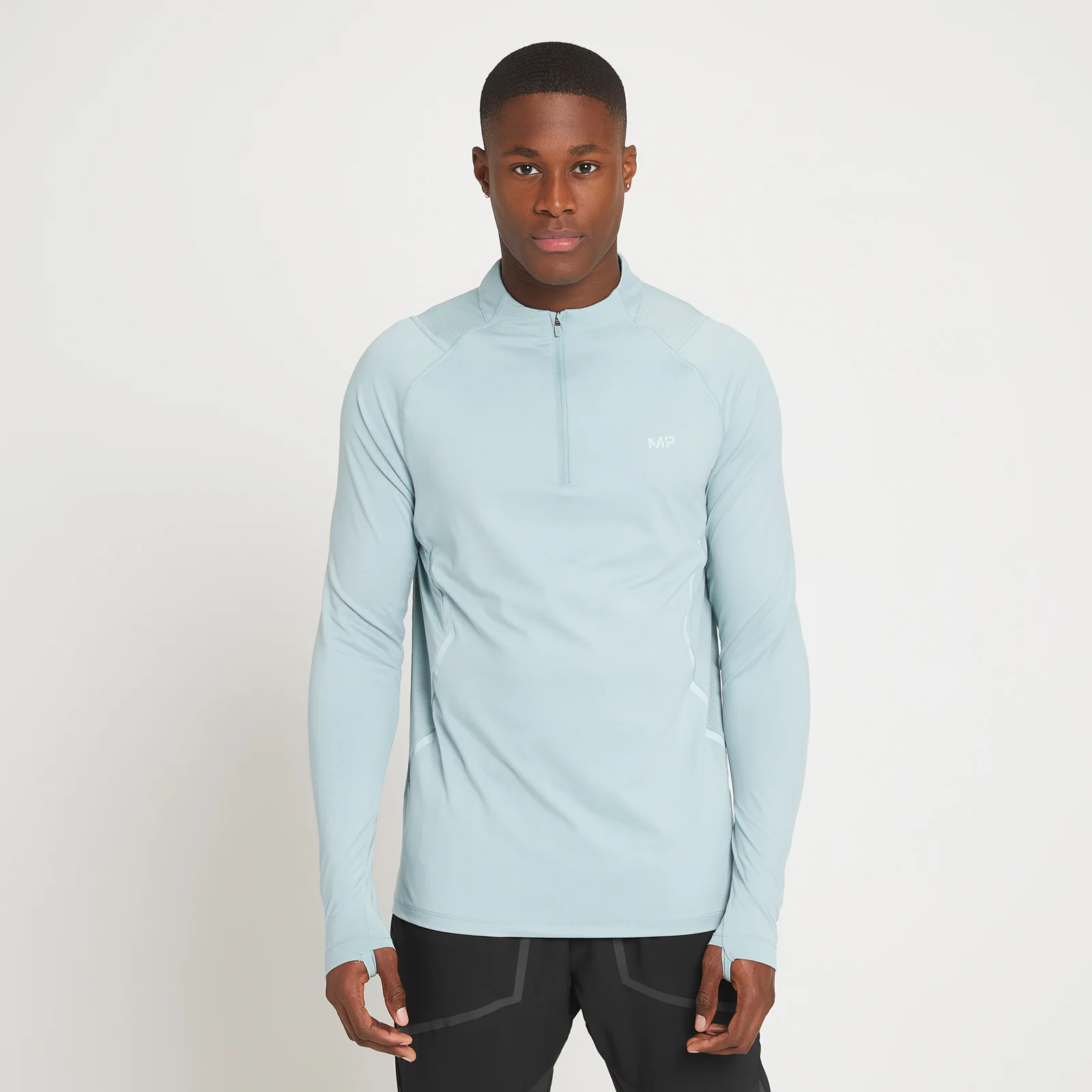 MP Men's Velocity Ultra 1/4 Zip Top – Ljusblå - XXS Bild 1