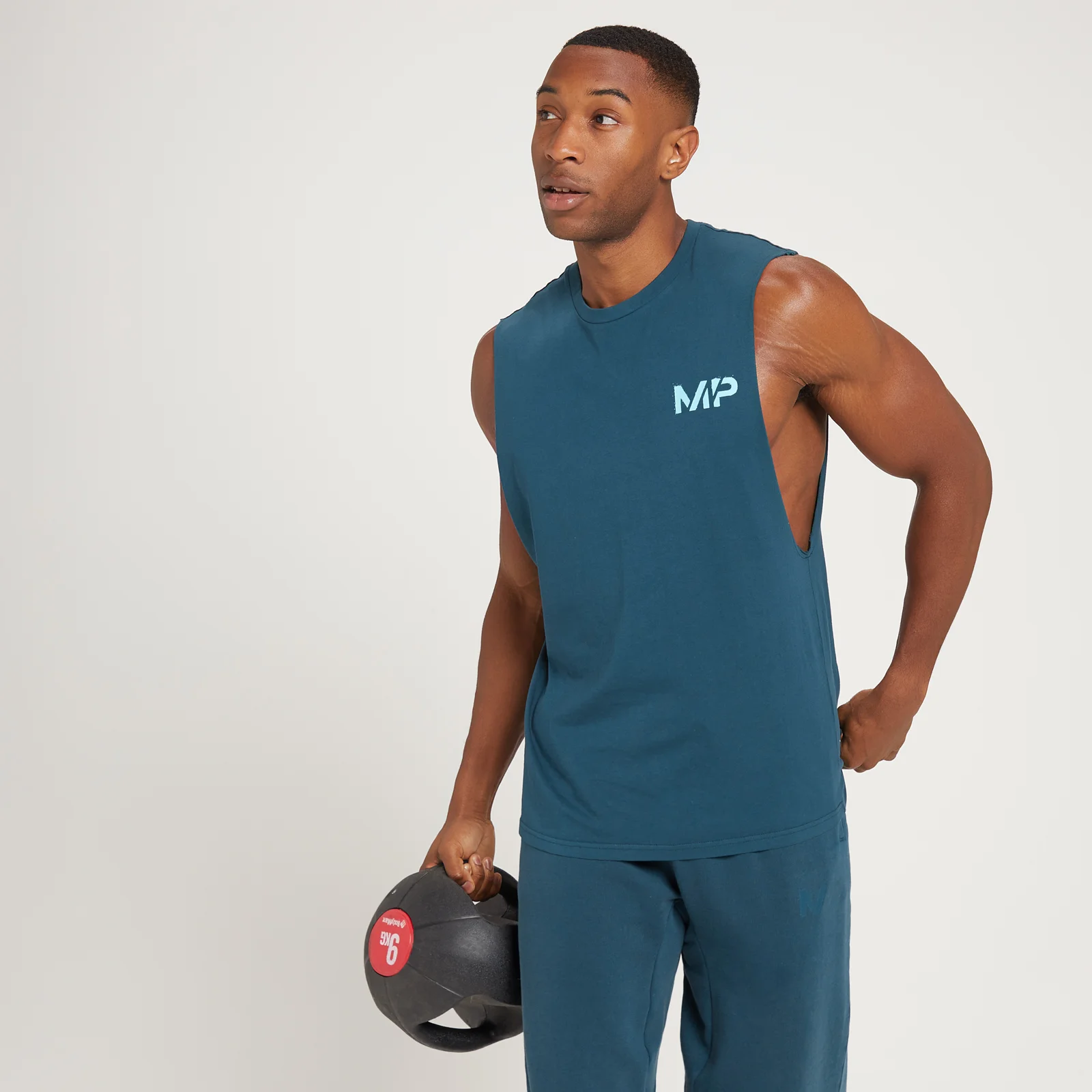 MP Adapt Washed Tank Top för män - Blå - XXS Bild 1