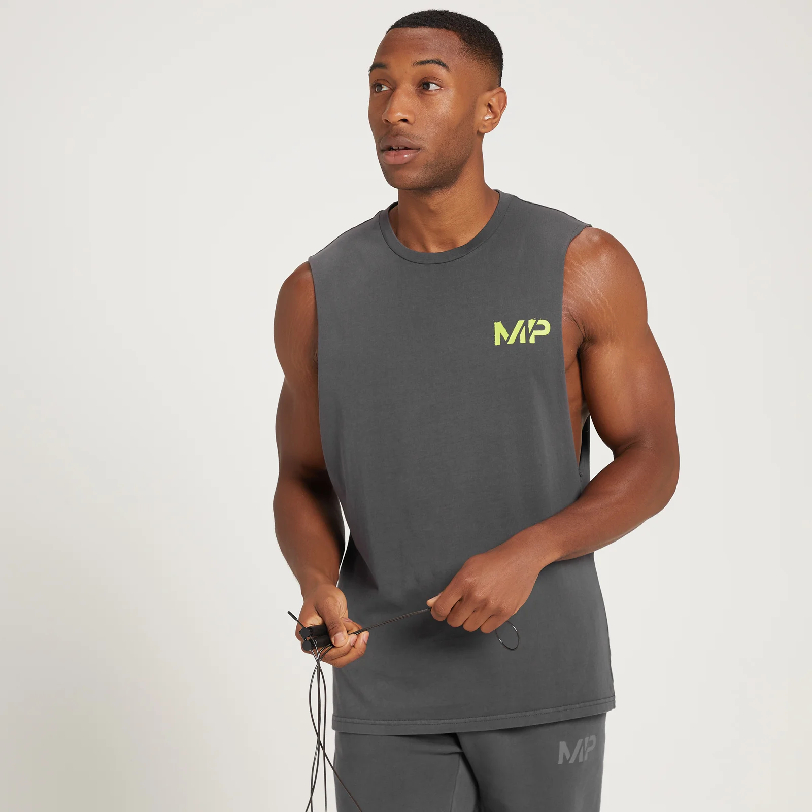 MP Adapt Washed Tank Top för män - Grå - XXS Bild 1
