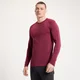 MP Tempo Ultra Seamless Long Sleeve Top för män - Vinröd