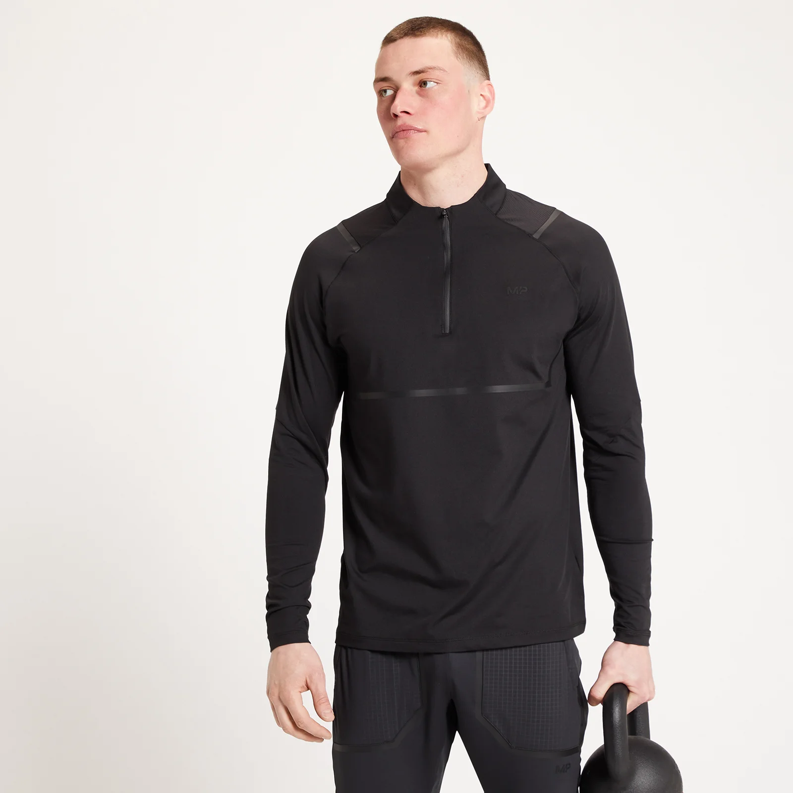 Limited Edition MP Men's Tempo Ultra 1/4 Zip Tröja - Svart - XXS Bild 1