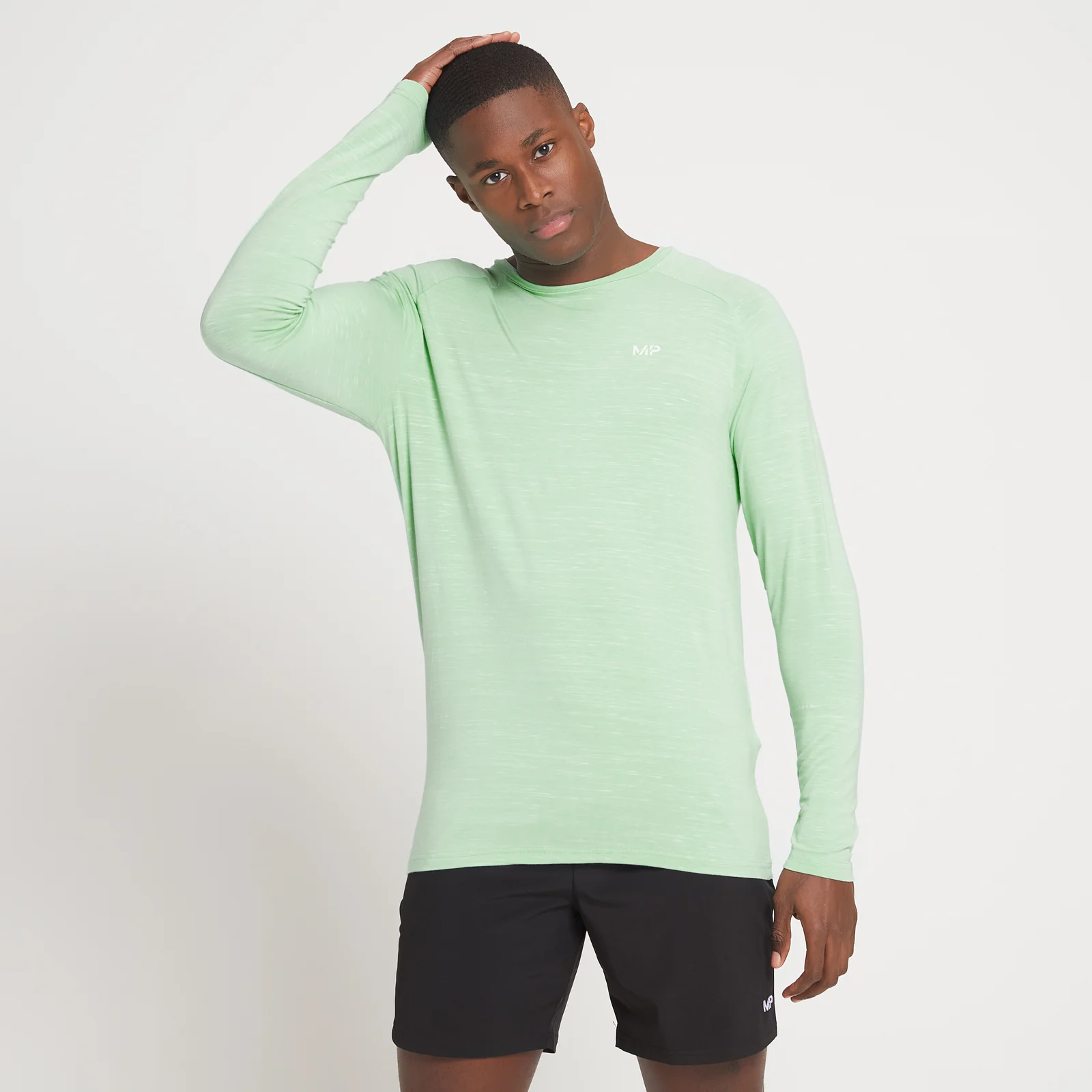 MP Men's Performance Long Sleeve Top – Mint - XXS Bild 1