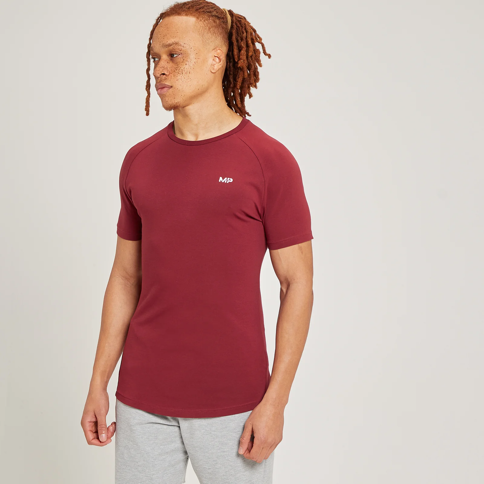 MP Form Short Sleeve T-Shirt för män - Mörkröd - XXS Bild 1