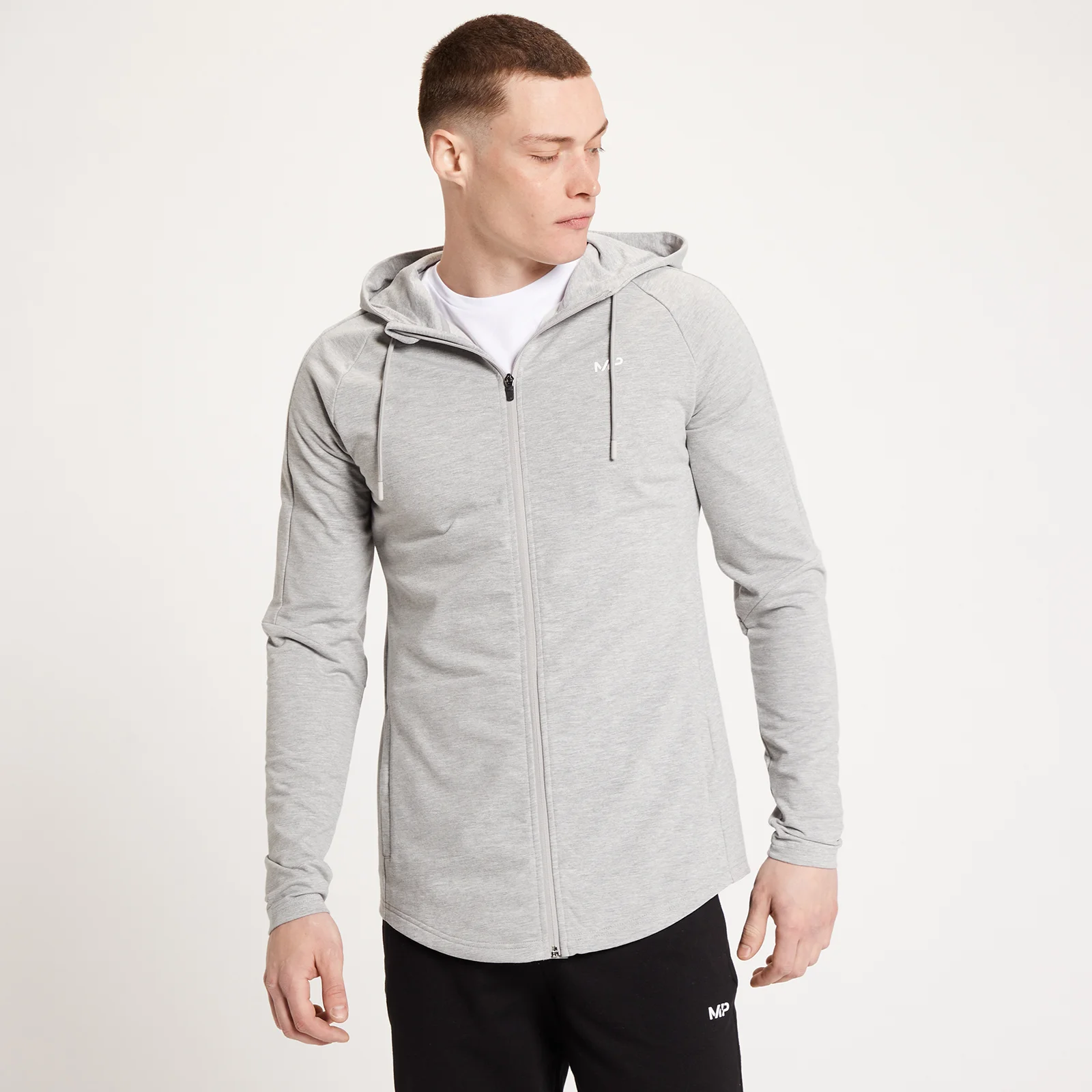 MP Form Zip Up Hoodie för män - Grå - XXS Bild 1