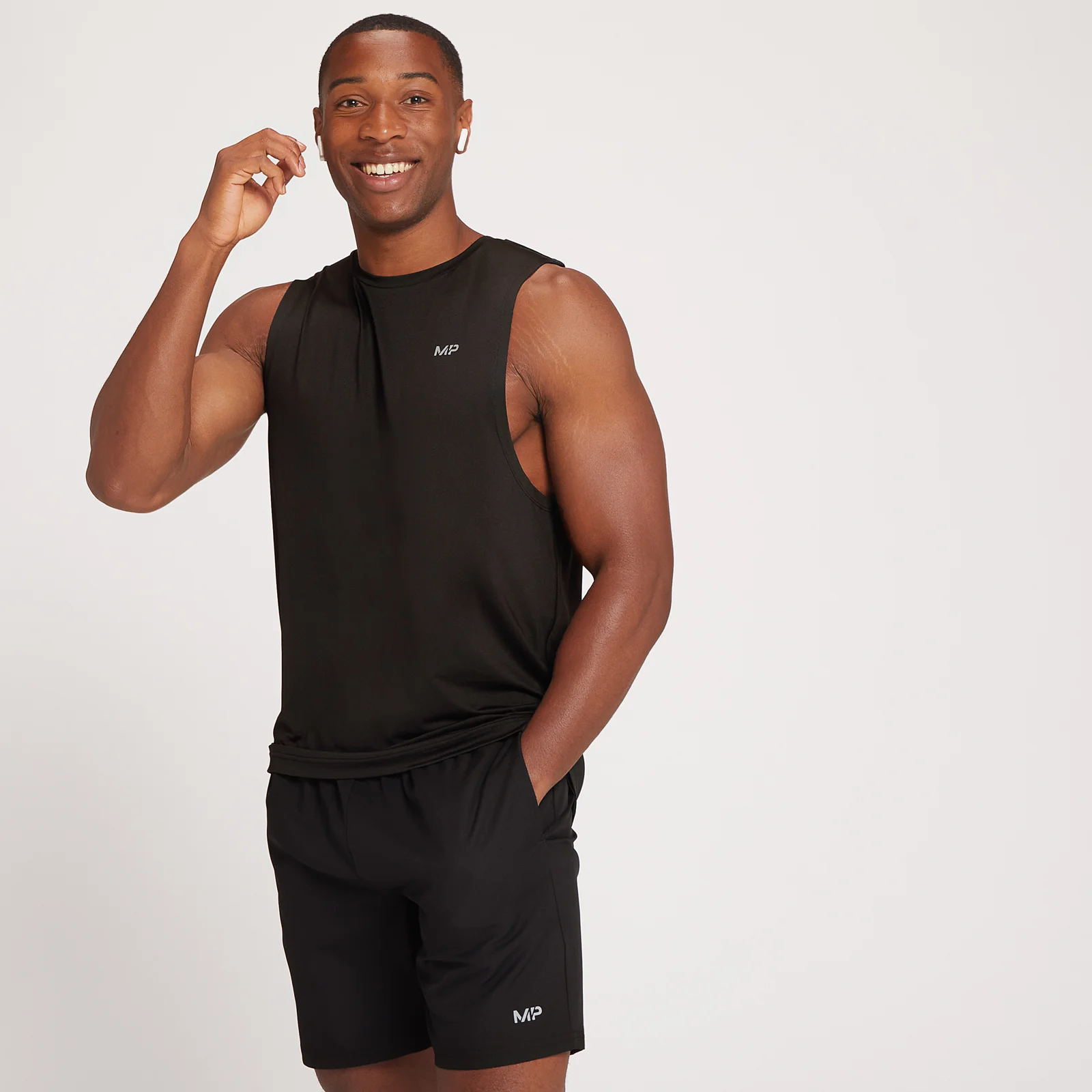 MP Repeat MP Graphic Training Tank Top för män – Svart - XXS Bild 1