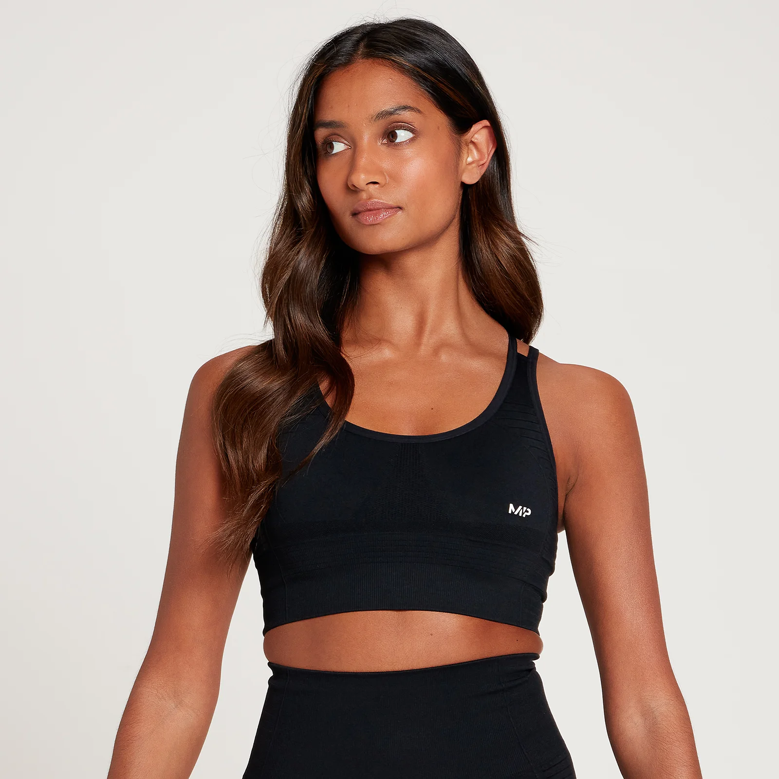 MP Women's Tempo Seamless Sports Bra – Svart - XXS Bild 1