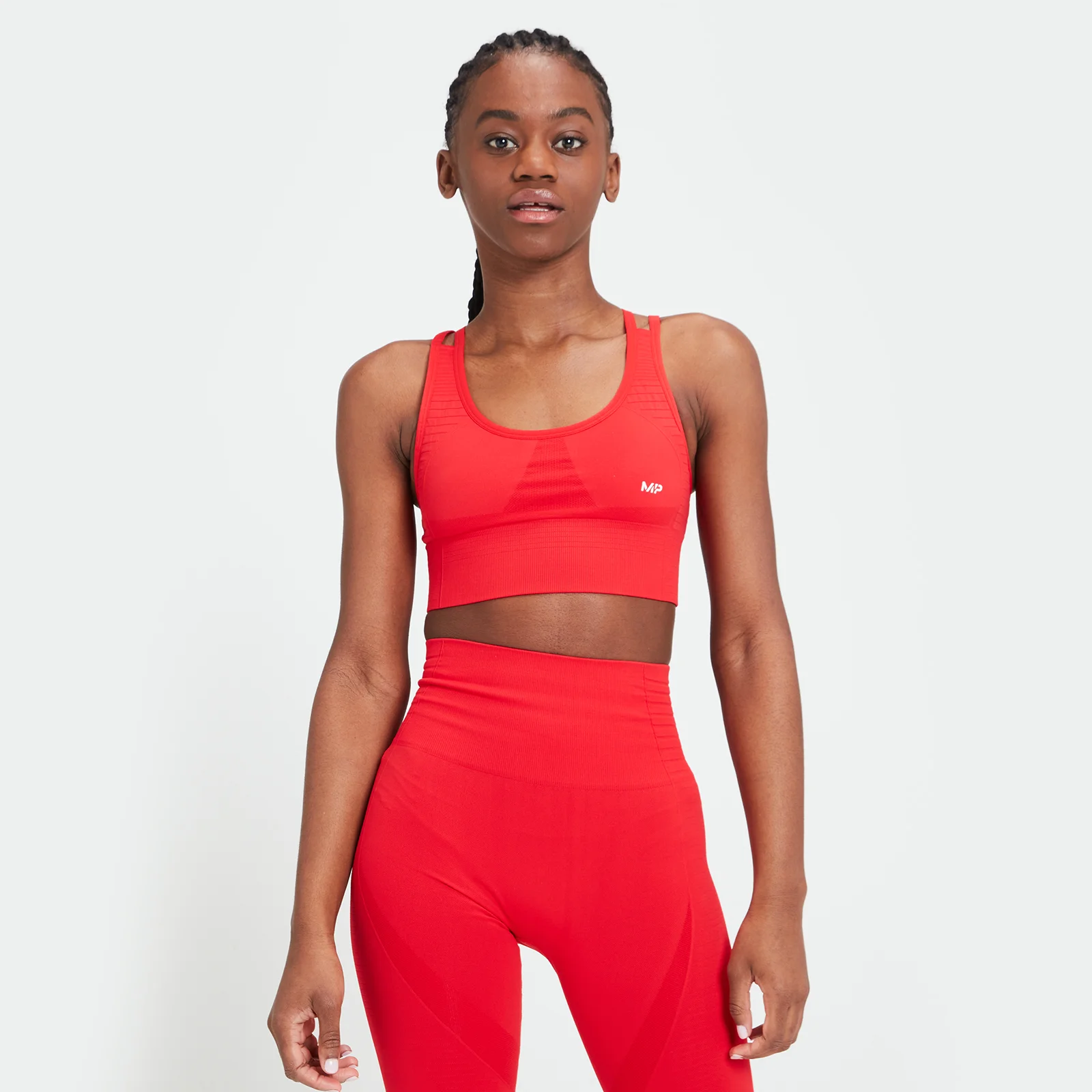 Limited Edition MP Women's Tempo Seamless Sport BH - Röd | MYPROTEIN™