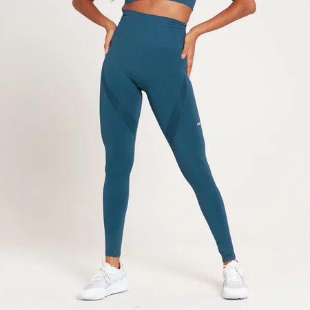 MP Women's Tempo Seamless Leggings – Blå