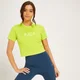 MP Women's Adapt Short Sleeve Crop Top – Acid Lime/grön