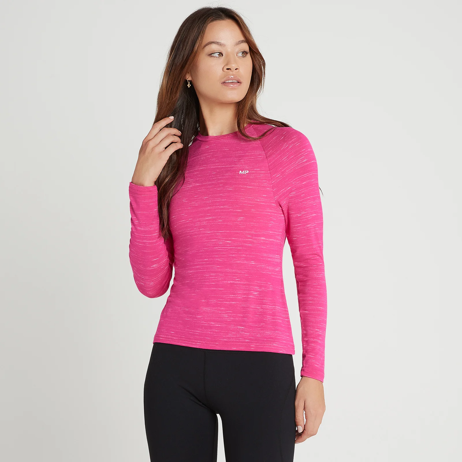 MP Women's Performance Long Sleeve Training T-Shirt – Magenta med vita fläckar - XXS Bild 1