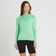 MP Women's Performance Long Sleeve Training T-Shirt – Isgrön med vita fläckar