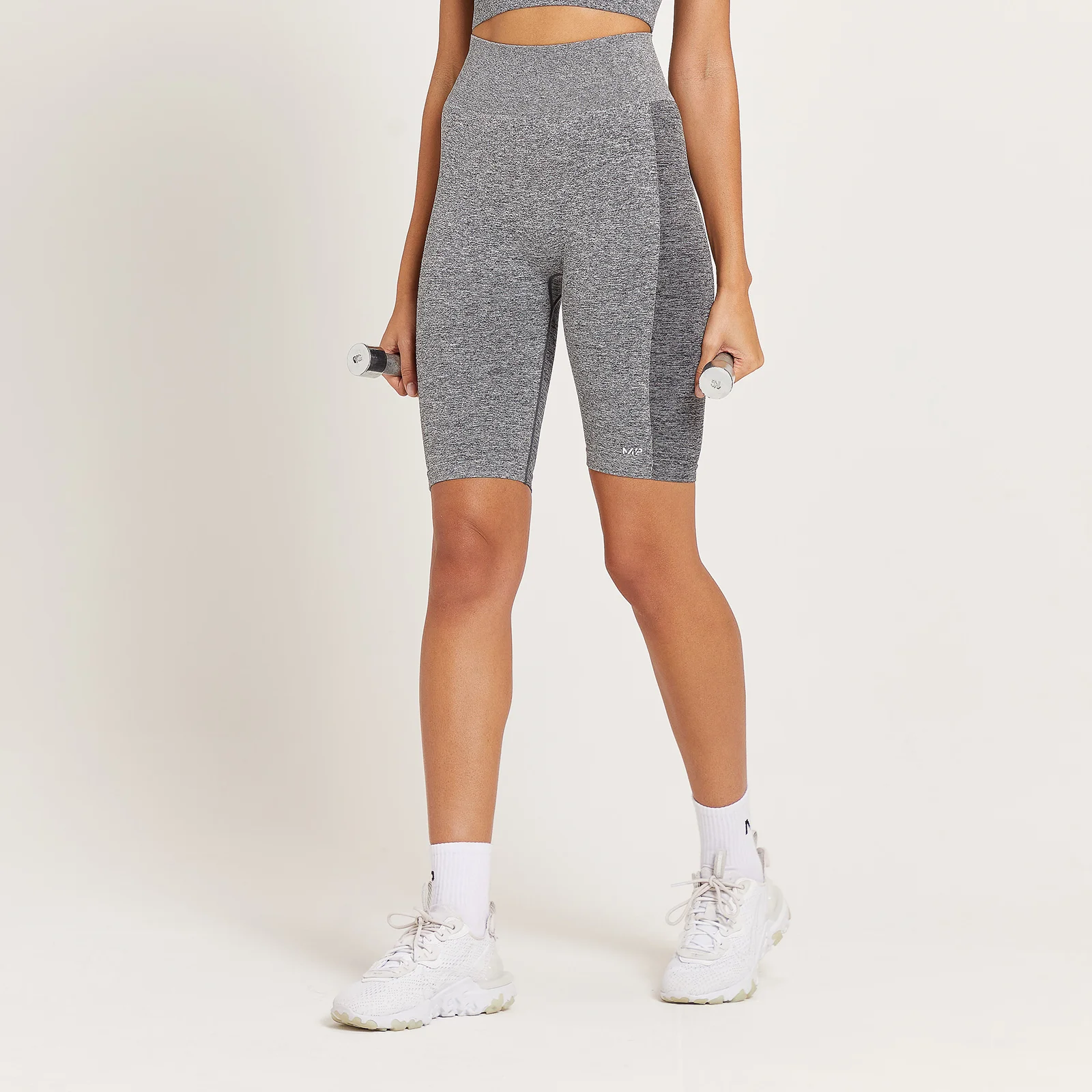 MP Women's Curve High Waisted Cycling Shorts – Grå - XXS Bild 1