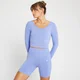 MP Composure Seamless Long Sleeve Crop Top för kvinnor - Lila