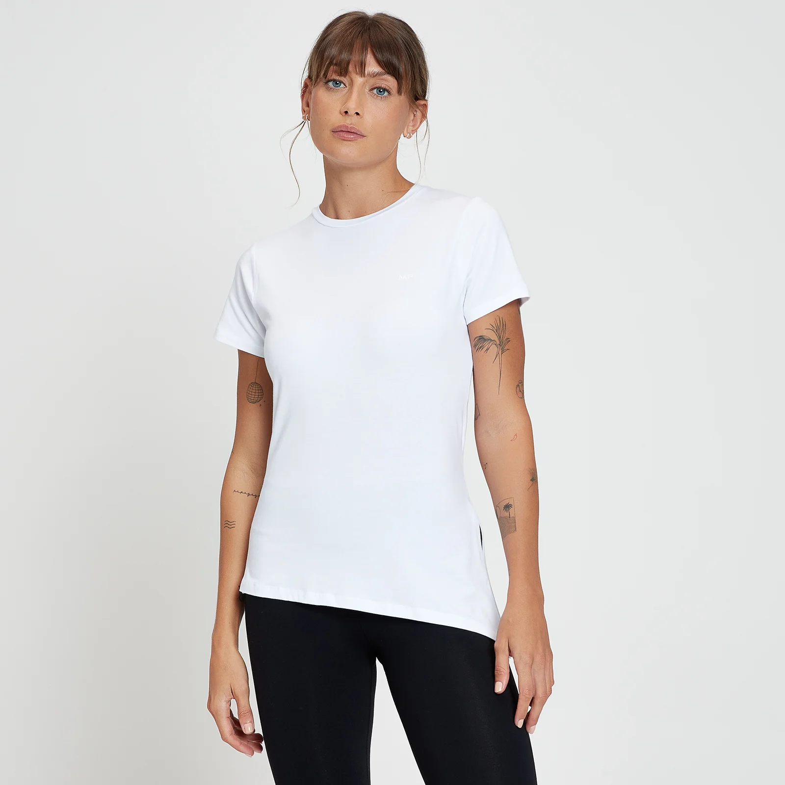MP Composure Short Sleeve Asymmetric Top - Vit - XXS Bild 1