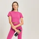 MP Women's Essential Body Fit Crop T-Shirt – Sangria/röd